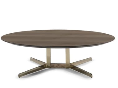 CAMPUS - Low round coffee table by Natuzzi Italia
