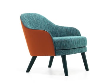 CARMEN 04 - Upholstered fabric armchair with armrests by Very Wood