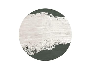 TIDES - Round handmade Bamboo silk rug by Giorgetti