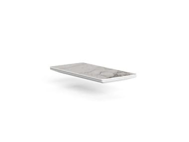 CRUISE ALU - Rectangular porcelain stoneware Table top by Talenti