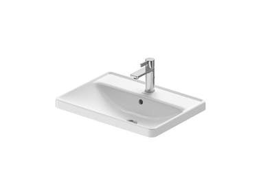 D-NEO - Inset ceramic washbasin with overflow by Duravit