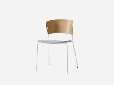 ARC - Stackable wooden and fabric chair by Inclass