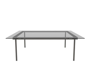 ELEMENT TABLE - Square glass coffee table by Andreu World