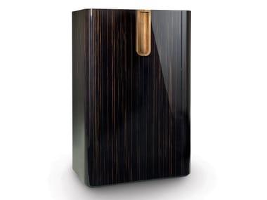 FLUXUS - Ebony highboard with integrated lighting by Sicis