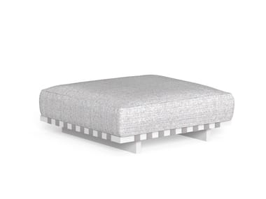 ARGO-ALU - Rectangular fabric garden pouf by Talenti