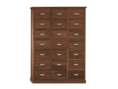 GASTONIA - Solid wood and veneered blockboard chest of drawers by Riva 1920