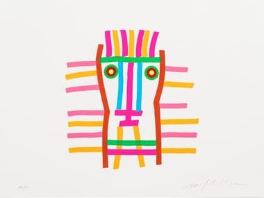 I VOLTI, UNO - Paper Silkscreen by Danese Milano