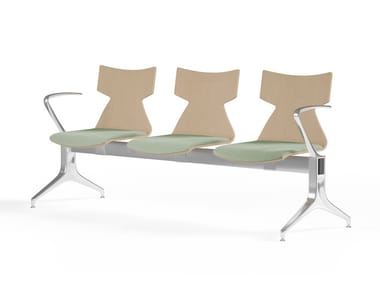 KIMBOX WOOD - Beam seating by Kastel