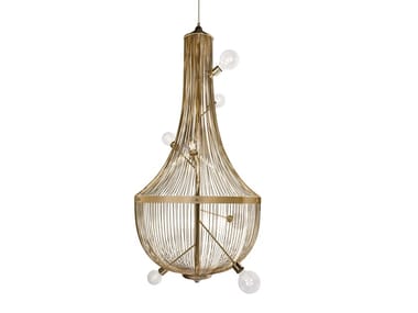 L'CHANDELIER - Brass pendant lamp by Boca do Lobo