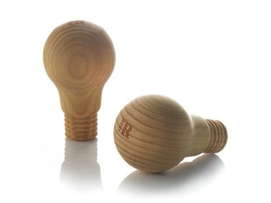 LAMPADINA - Cedarwood decorative object by Riva 1920