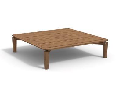 LEVANTE 012 - Low square teak garden side table by RODA