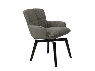 MARLA ARMCHAIR LOW - Upholstered fabric chair with armrests by Freifrau