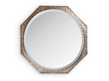 MARYLIN - Round wall-mounted wrought iron mirror by Cantori