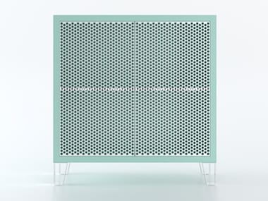 MERAVIGLIA - HPL decorative Laminate highboard with metal doors by De Rosso