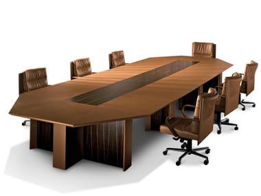 METEORA - Wooden meeting table by I 4 Mariani