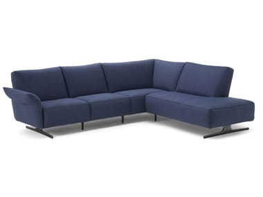 MILANO - Upholstered sofa with chaise longue by Natuzzi Italia