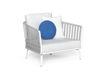 MILO - Garden armchair with removable cover by Talenti