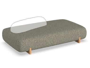 MILOS - Rectangular fabric garden pouf by Vondom