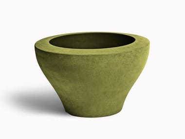 MING MOLESKIN - Round polyethylene garden vase by Serralunga