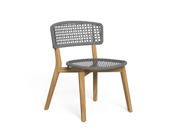 MOON TEAK - Nautical rope garden chair by Talenti