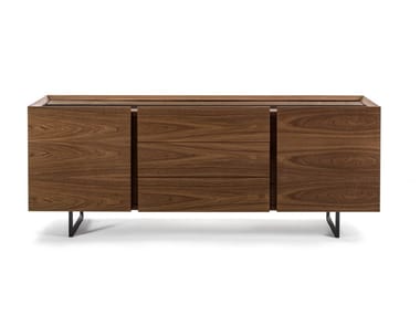PANDORA UP SMALL - Solid wood sideboard with drawers and doors by Riva 1920