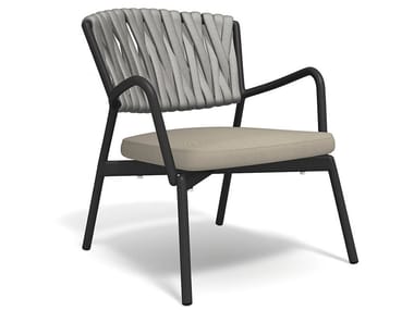 PIPER 227 - Upholstered polyester easy chair with armrests by RODA