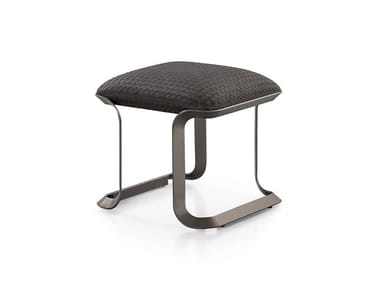 MILANO - Low stool with integrated cushion by Turri