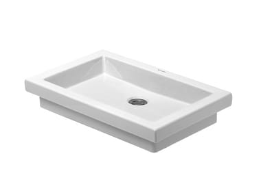2ND FLOOR - Inset ceramic washbasin by Duravit