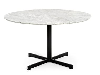 SUMMER SET - Folding steel table base with 4-spoke base by Varaschin