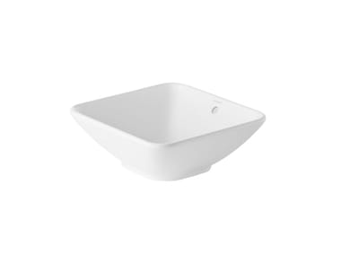 BACINO - Countertop square ceramic washbasin by Duravit
