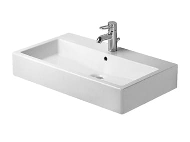 VERO - Rectangular ceramic washbasin by Duravit