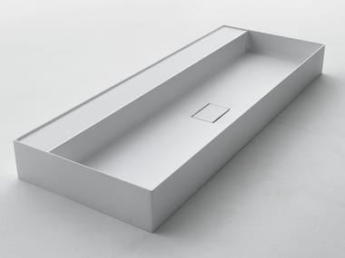 QUATTRO.ZERO – D7H - Rectangular Ceramilux® washbasin by Falper