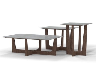 VESTA - Rectangular marble coffee table by Amura