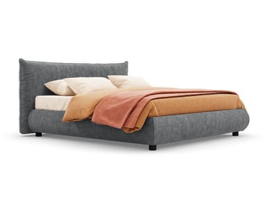 ROLLER - Upholstered double bed with removable cover by Nidi