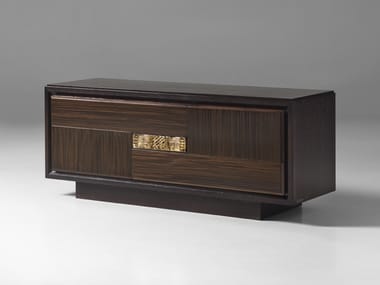 SEGRETI S1290 - Low wooden TV cabinet with drawers by Arte Brotto