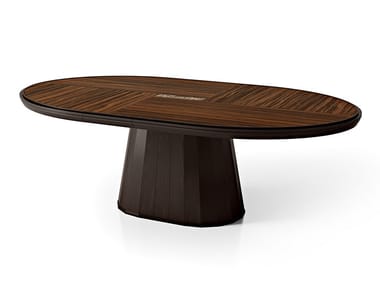 SEGRETI S694 - Oval wooden table by Arte Brotto