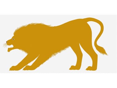 SETTE, IL LEONE - 4 colours screenprinted on dropjet paper by Danese Milano