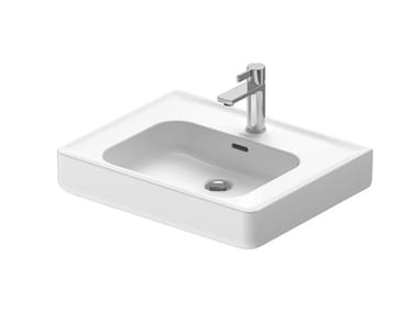 SOLEIL - Rectangular single ceramic washbasin with overflow by Duravit