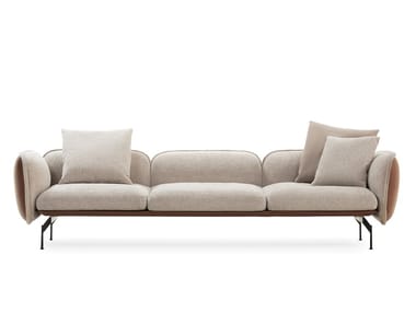 ECHO - 4 seater fabric sofa with removable cover by Prostoria