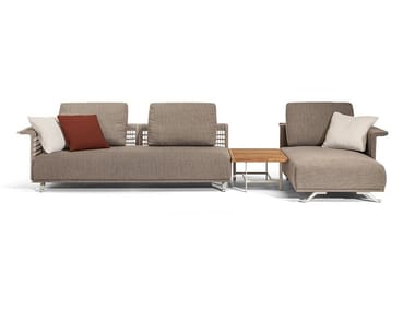 SOLARIA Sectional fabric garden sofa with removable cover (Request Info)