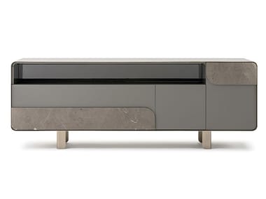 SOUL - Wooden sideboard with doors by Turri