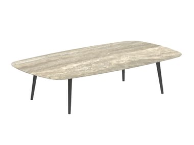 STYLETTO - Rectangular ceramic garden side table by Royal Botania