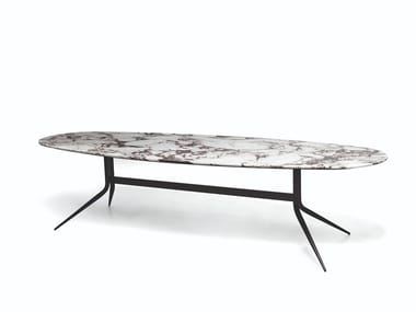 1500 SWING - Marble or MDF dining table by Vibieffe