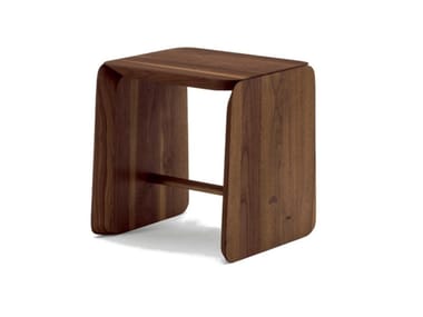 TAK - Low solid wood stool by Riva 1920