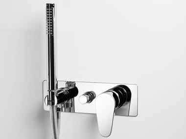 TIP - Wall-mounted bathtub mixer with hand shower by Ritmonio