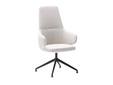 BINAR EXECUTIVE - Swivel trestle-based fabric office chair by Inclass