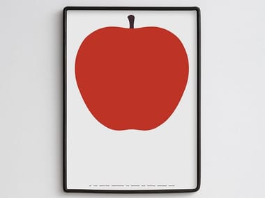 UNO, LA MELA 50 X 70 - 2 colours screenprinted on dropjet paper by Danese Milano