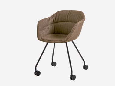 TAIA - Fabric training chair with armrests by Inclass