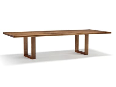 VERO - U - Rectangular solid wood table by Arte Brotto