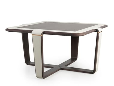 VINE - Square solid wood coffee table by Turri